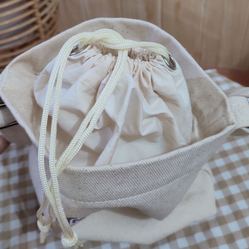 Kiyo Depound Bag / Slingbag / Handbag / Tas Selempang Wanita Bahan Kanvas