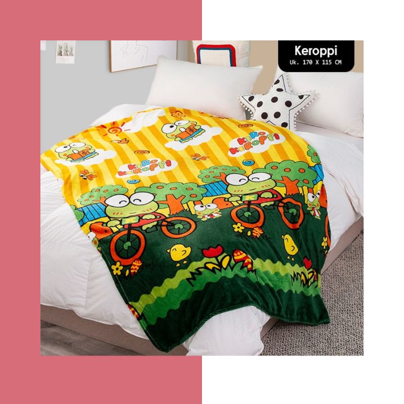 SELIMUT BULU HALUS KARAKTER 175X125CM HIGH QUALITY IMPORT TERBARU