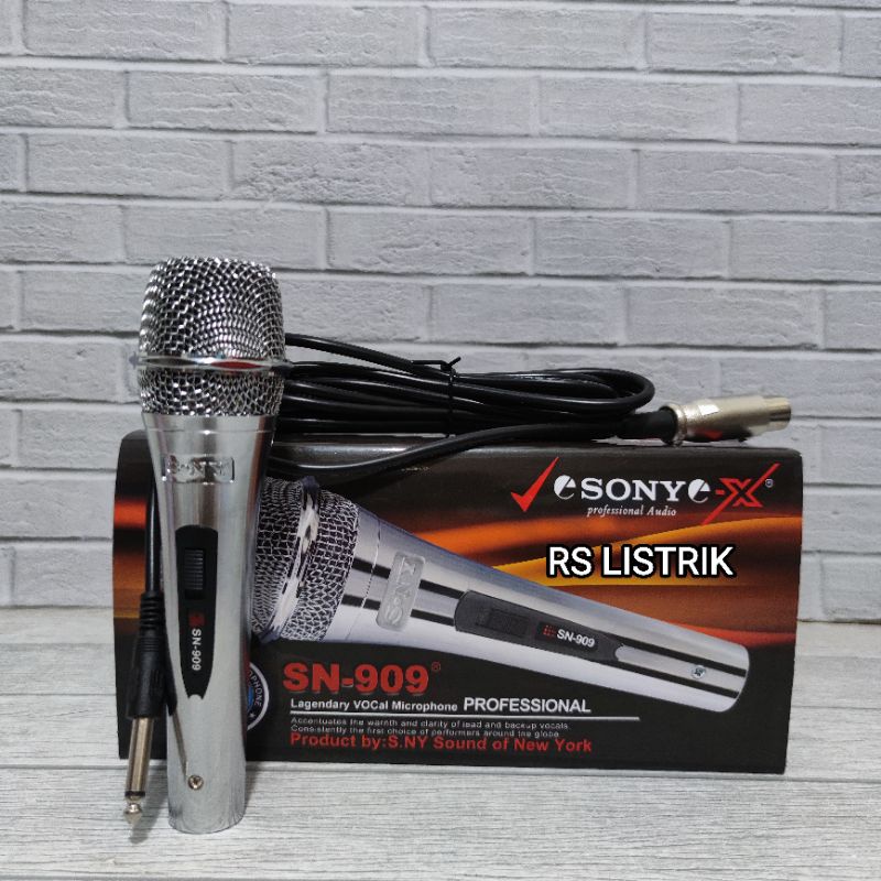 MIC KABEL MICROPHONE KABEL SONY SN909 SN 909 SN-909 BAGUS