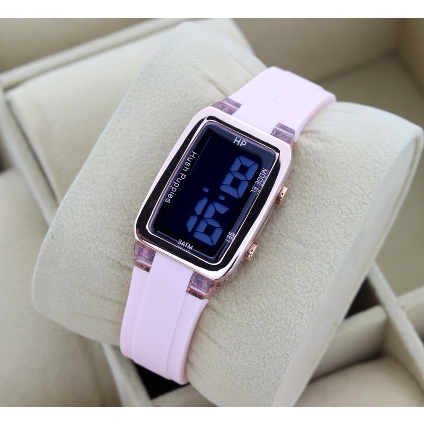 BISA COD✅ Jam tangan Hush puppies HP 3133 Strap karet Capsul Digital