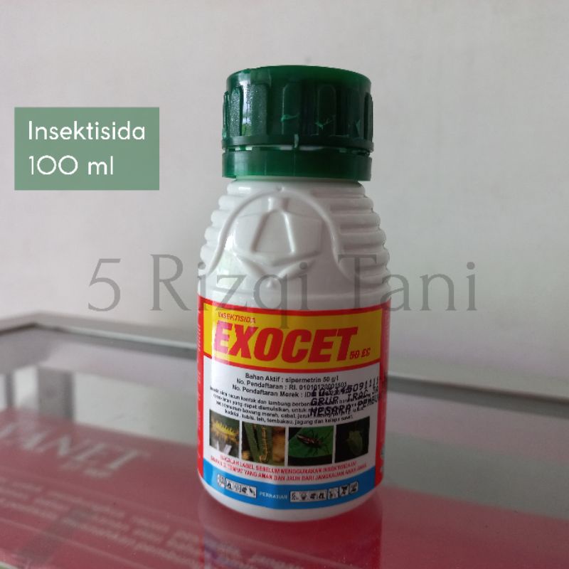 EXOCET 50 EC insektisida (100 ML) pembasmi hama helopeltis, belalang, ulat, kutu, trip