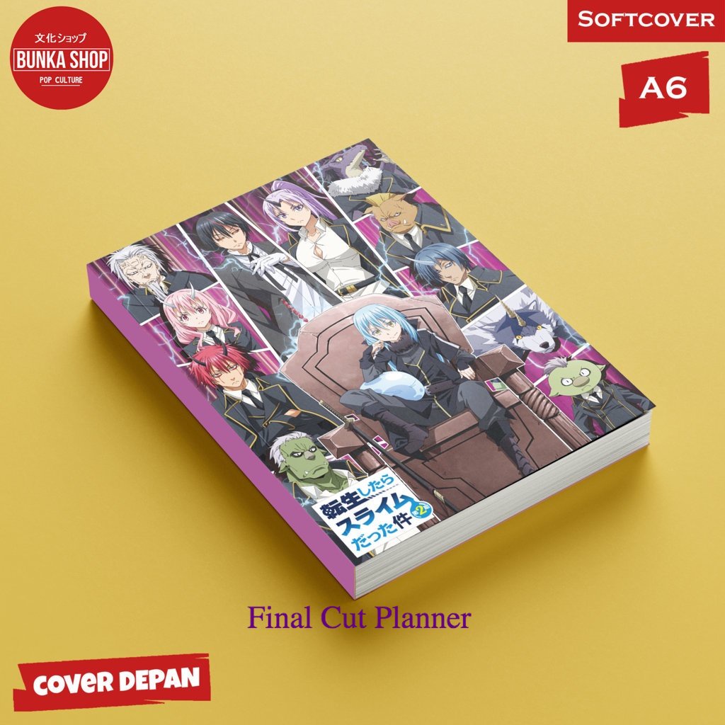 

Buku tulis polos/bergaris Anime Rimuru 2 Softcover A6 Buku Tulis Catatan Notes Agenda Planner Jurnal