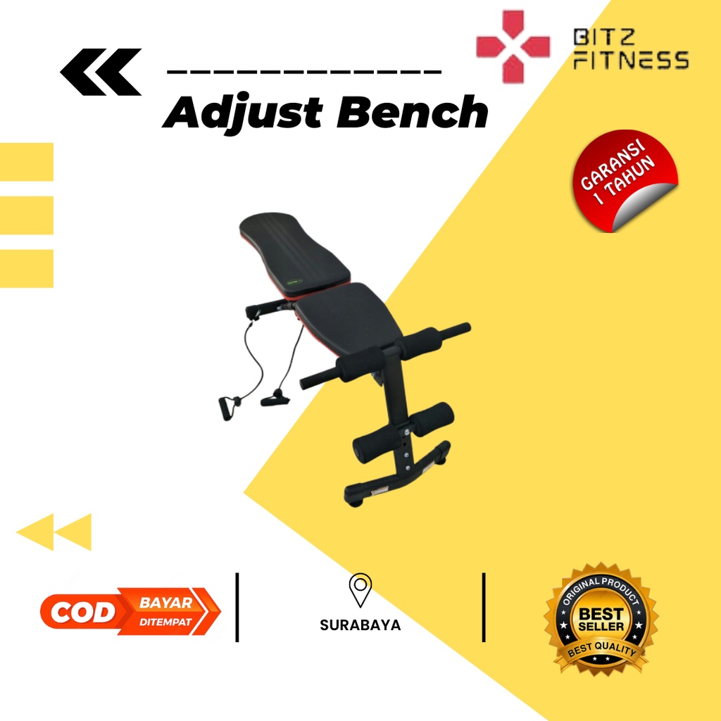 Jual ALAT FITNESS SIT UP BENCH 3 SISI BEBAN 150KG TIPE ADJUST BENCH