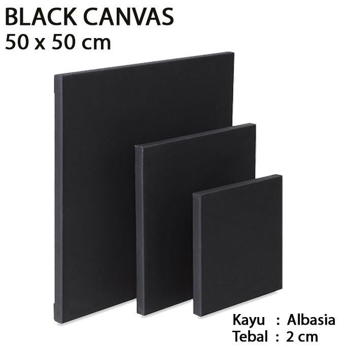 

Kanvas Lukis Hitam Spanram 50x50 cm Black Canvas Frame 50x50 cm