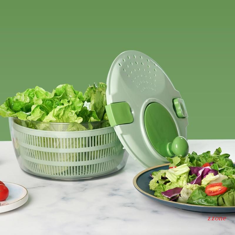 Keranjang Cuci Sayuran Salad Spinners Dengan Tutup Dapat Dikunci