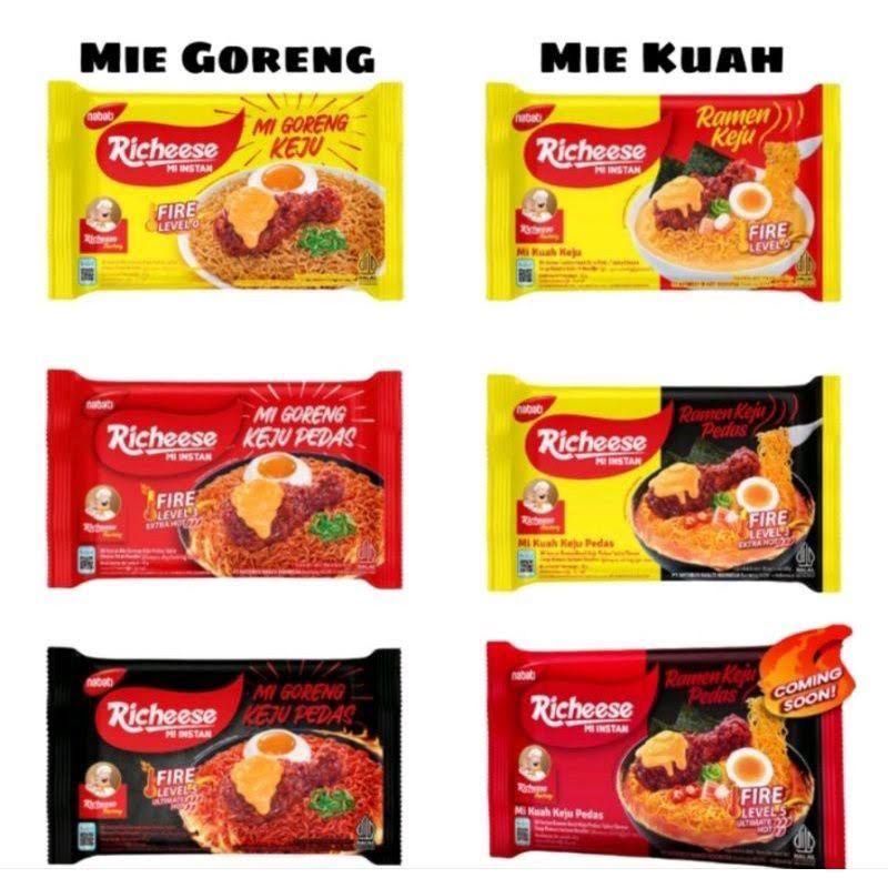 Nabati Richeese Mi Instant / Mie Instant Richeese Nabati Mi Goreng & Ramen.
