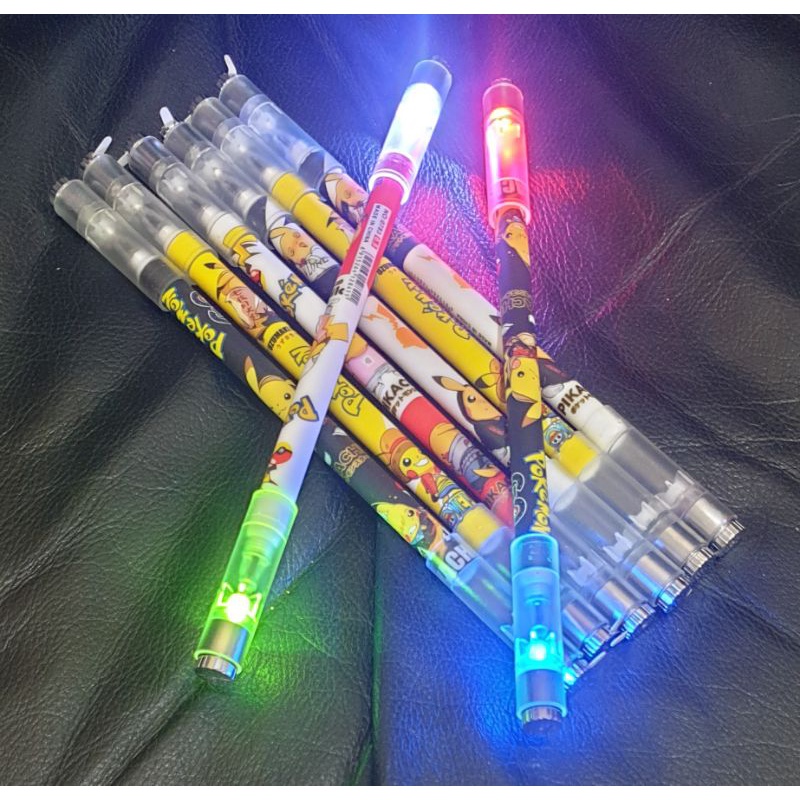 SPINNING PEN POKÉMON LED / PEN PUTAR / PEN AJAIB / PEN ANTI STRESS / PEN BALANCE BISA PILIH WARNA