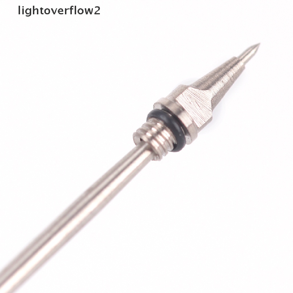 (lightoverflow2) 1pc nozzle Airbrush Pengganti 0.2 / 0.3 / 0.5mm + Jarum