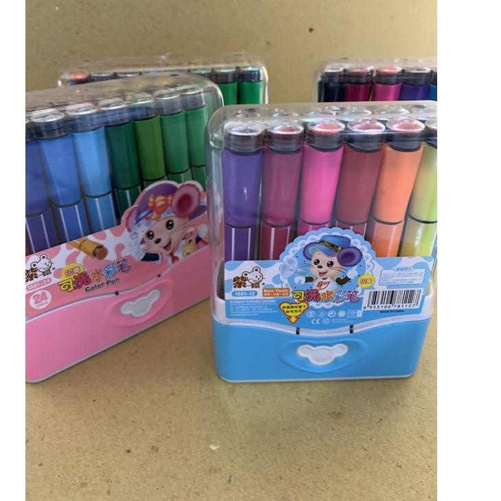 

Super Baru SPIDOL stamp Spidol 12 24 warna Spidol import spidol stempel