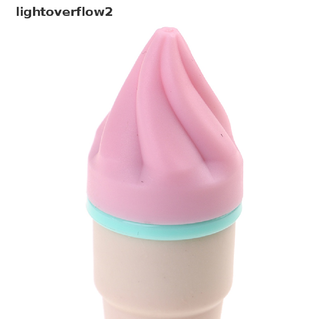 (lightoverflow2) 6pcs / Pak Es Krim Kawaii Warna Permen Untuk Perlengkapan Sekolah / Kantor