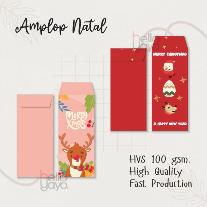 

AMPLOP NATAL / ANGPAU NATAL / CUSTOM NAMA