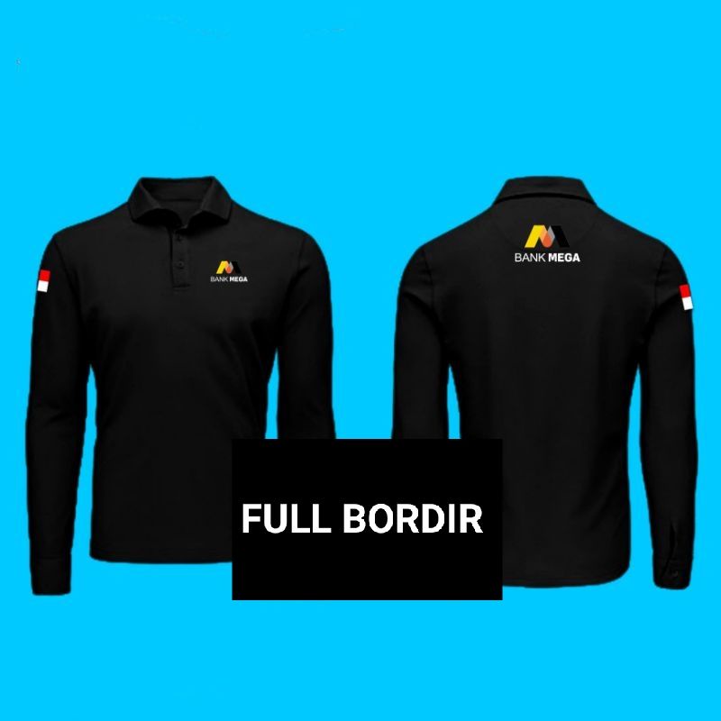 Kaos Bank Mega baju bank Mega seragam Bank Mega kaos kerah Bank Mega kaos katun Bank Mega kaos polo 