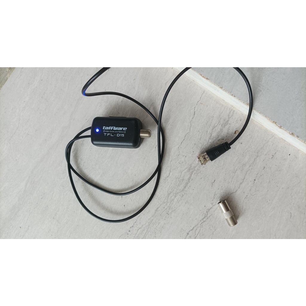 (Revisi Combo) Boster Booster penguat sinyal antena TV digital analog merk taffware DVB-T2 TFL-D15