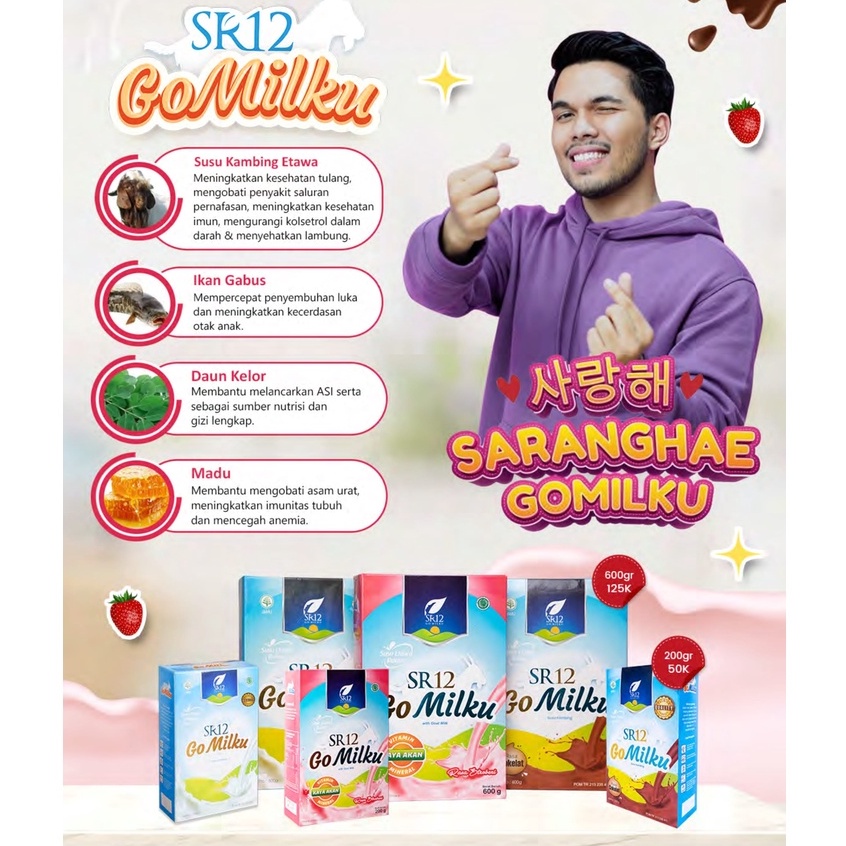 

SUSU KAMBING GOMILKU SR12 / SUSU ETAWA KUALITAS PREMIUM / GOAT MILK SUSU BUBUK TANPA GULA BPOM