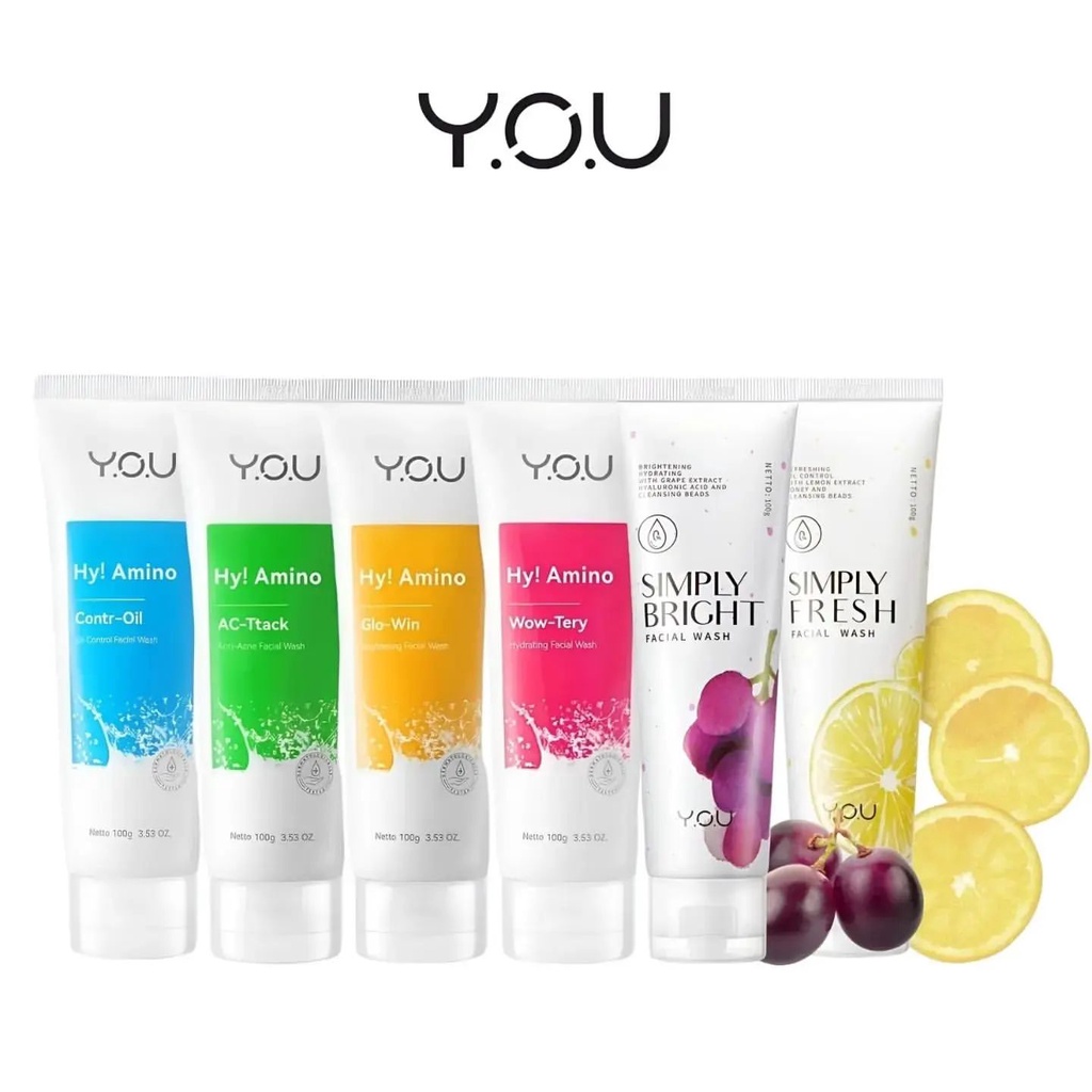 YOU Hy Amino Facial Wash / AC-Ttack / Glow-Win / Wow-Tery / Contr-Oil