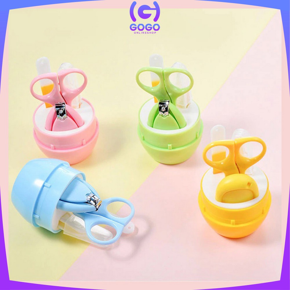 GOGO-C285 Gunting Kuku Bayi Set Baby Care Kit 4IN1 Baby Nail Clipper Set / Manicure Set Bayi