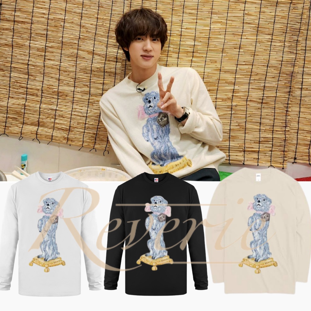 BAJU LENGAN PANJANG OUTFIT SEOK JIN BTS NO PREPARE / NO MUCH PREPARED SEOKJIN LEE YOUNGJI TSHIRT LON