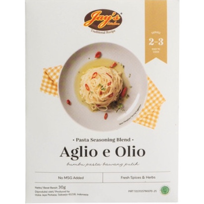 

JAYS SPAGETTIE SAUCE BUMBU SPAGETTIE INSTANT