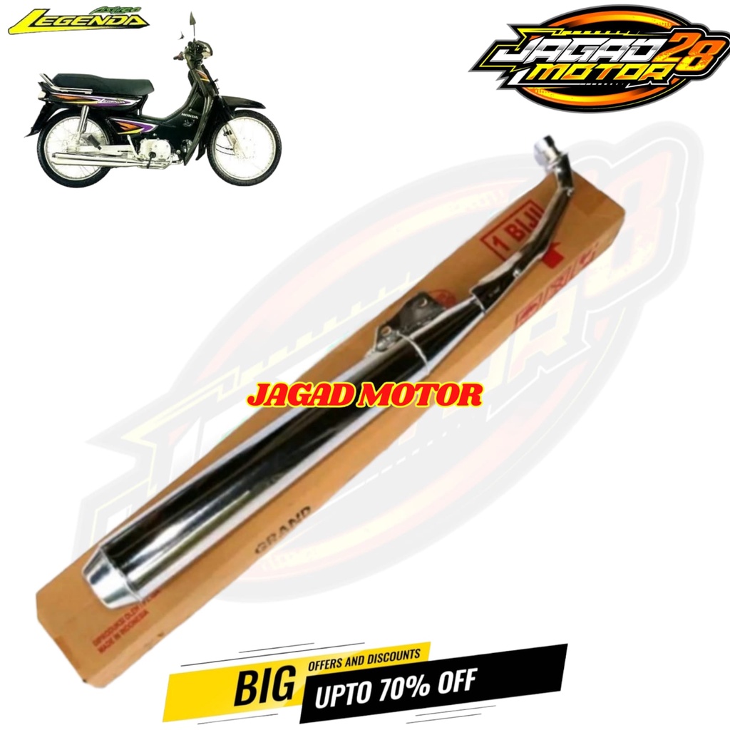 Knalpot Honda Astrea Grand Bulus Grand Sabit Legenda 1 Legenda 2 Impressa / Knalpot Standar Honda Astrea Grand Legenda Impressa