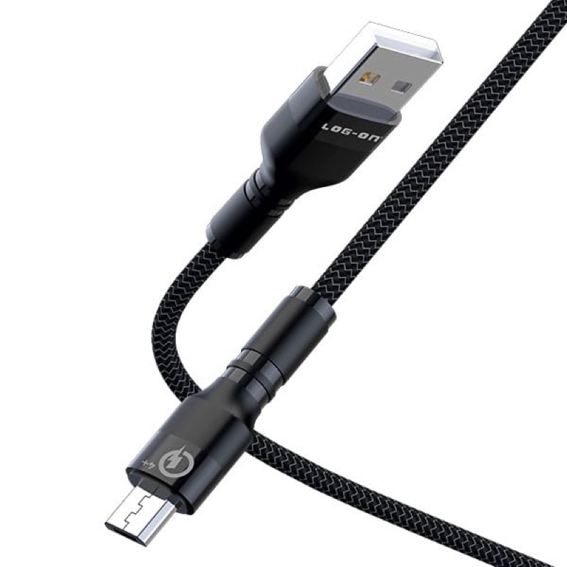 KABEL DATA CHARGER LOG ON MICRO USB 3A LO-CB69 / MAXIMUS QUALCOMM 4+ QUICK CHARGER