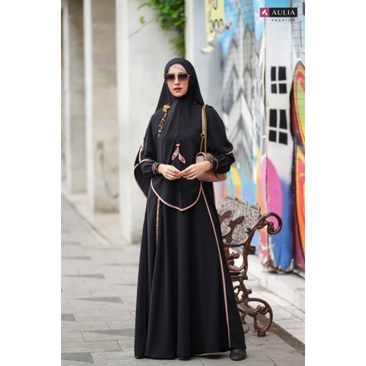GAMIS AULIA,BGAMIS SILVANA BLACK PINK, GAMIS SYARI, GAMIS SIMPLE, GAMIS ELEGAN