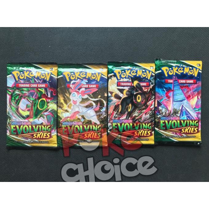 Pokemon Card Evolving Skies Booster Pack Terbaru