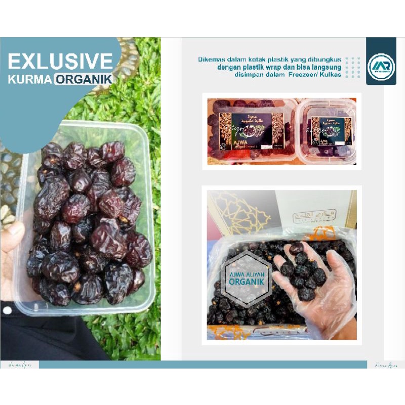 

Kurma Ajwa Aliyah Premium Organik 500 gr | Kurma Nabi Asli Saudi