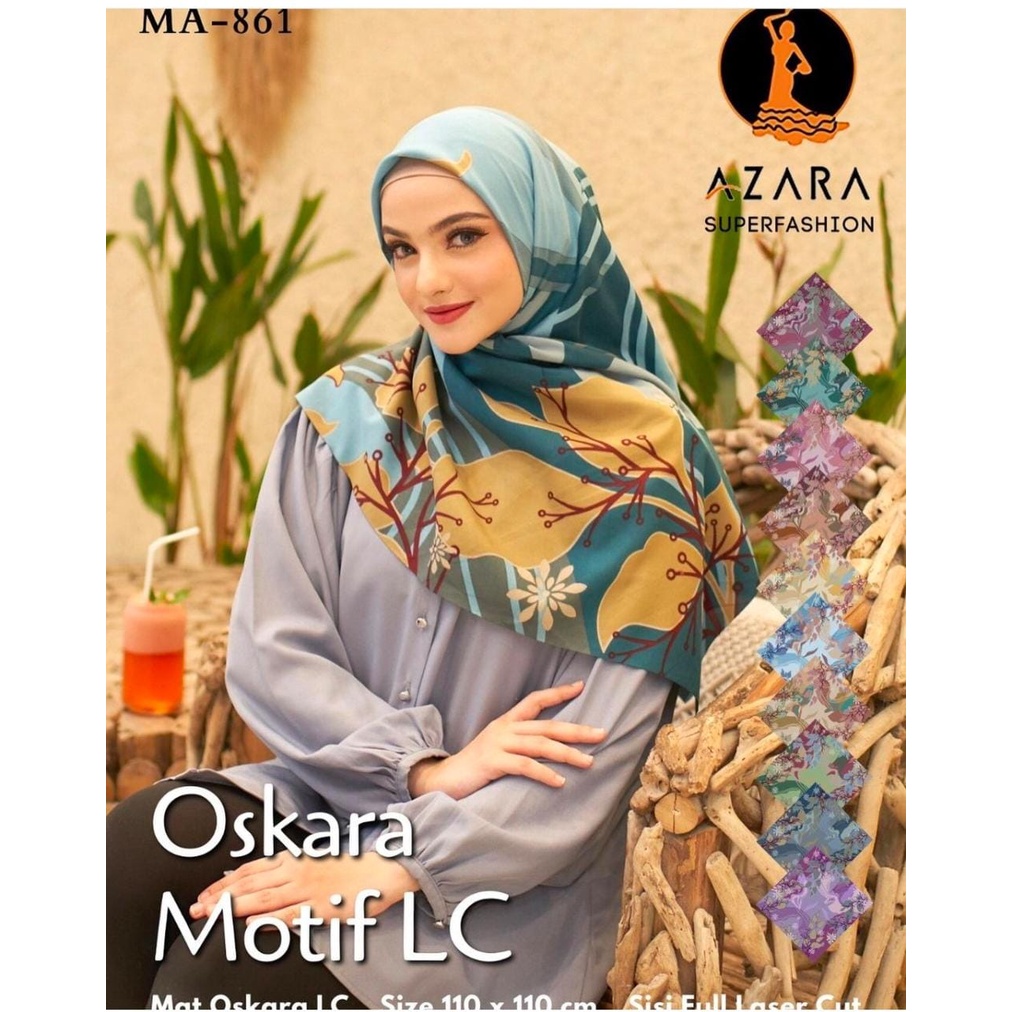 HIJAB SEGI 4 AZARA MOTIF-2