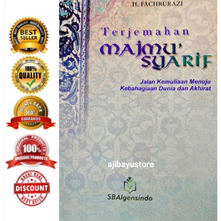 BUKU TERJEMAHAN MAJMU SYARIF Jalan Kemuliaan Menuju Kebahagiaan Dunia Dan Akhirat Disertai Latin Tra