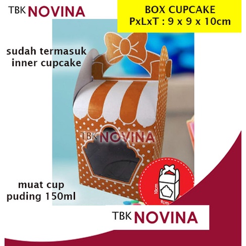 BOX CUPCAKE PUDING /  KOTAK CUPCAKE PUDING