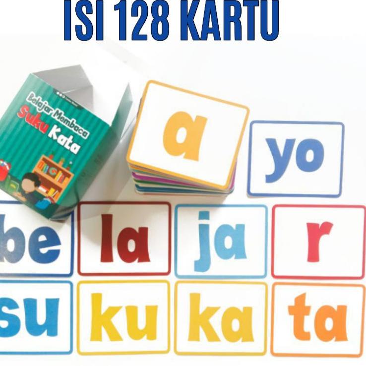 Booming Flash Card Belajar Membaca Suku Kata