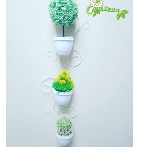 "ES.18Oc22м" Rak Bunga Besi Tempel Dinding Rak Pot Dinding Dekorasi Gantungan Pot Bunga Unik Model M