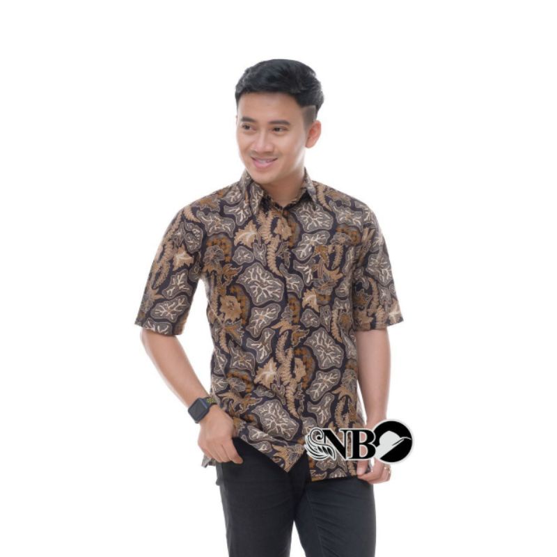 KEMEJA HEM BATIK LENGAN PENDEK TERVIRAL TOP 1 DI SHOPEE ORIGINAL M L XL XXL