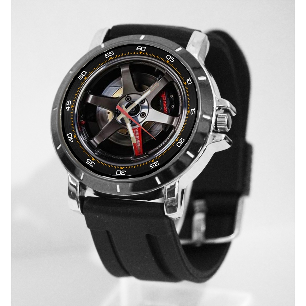 [Riashop] Jam Tangan Rubber VELG MOBIL VOLK RAYS
