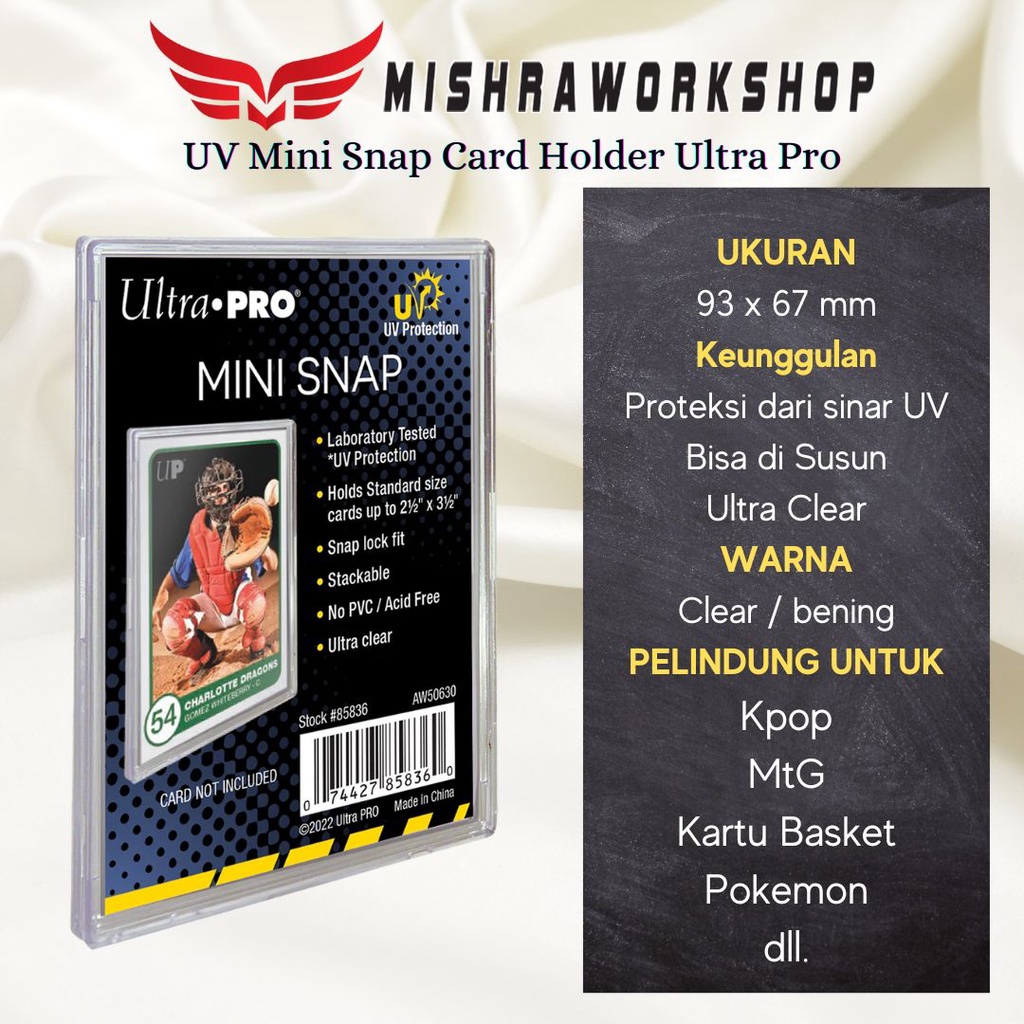 UV Mini Snap Card Holder Ultra Pro