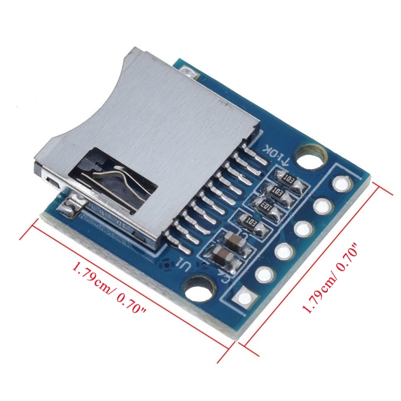 Btsg Modul Perisai Memori Kartu TF SD Mini Dengan Pin Pra-Solder Untuk Arduinos