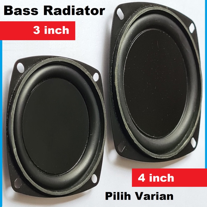 SPEAKER PASSIVE RADIATOR DIY Speaker Pasif Rakitan SubWoofer Low Bass BOOM BOX - 3 inch bass best se