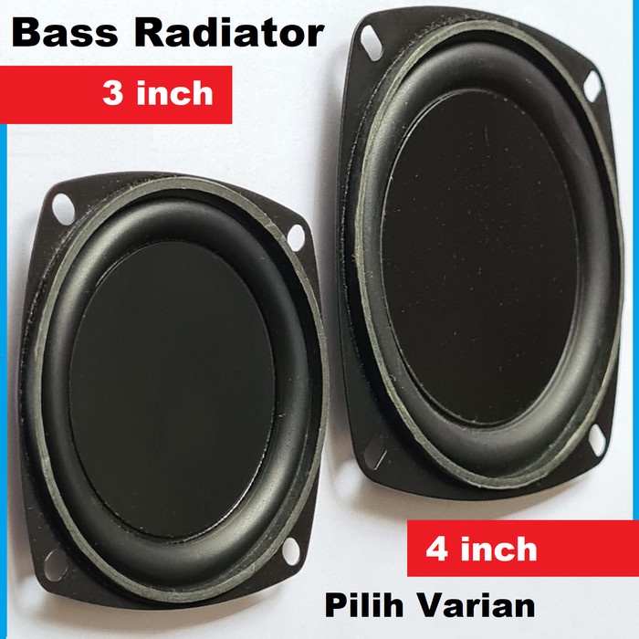 SPEAKER PASSIVE RADIATOR DIY Speaker Pasif Rakitan SubWoofer Low Bass BOOM BOX - 3 inch bass best seller terlaris mic aktif bluetooth usb stereo karaoke berkualitas S1Z4