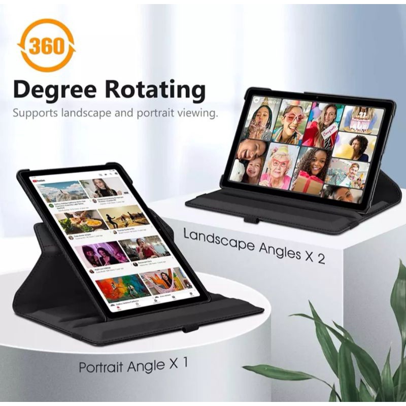 sarung Rotary Ipad pro 12.9 2020 2021 2022 Leather Case Flip buku book Cover Casing 360 putar stand standing Pelindung