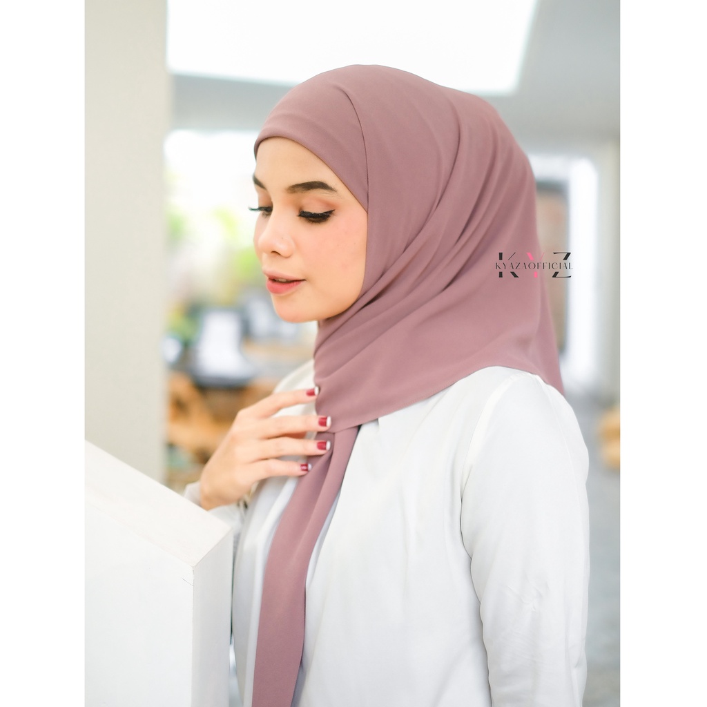 K͙Y͙Z͙ Hijab SegiEmpat Instan Plus Inner 2 Layer | SegiEmpat Instan | Ceruty Babydoll