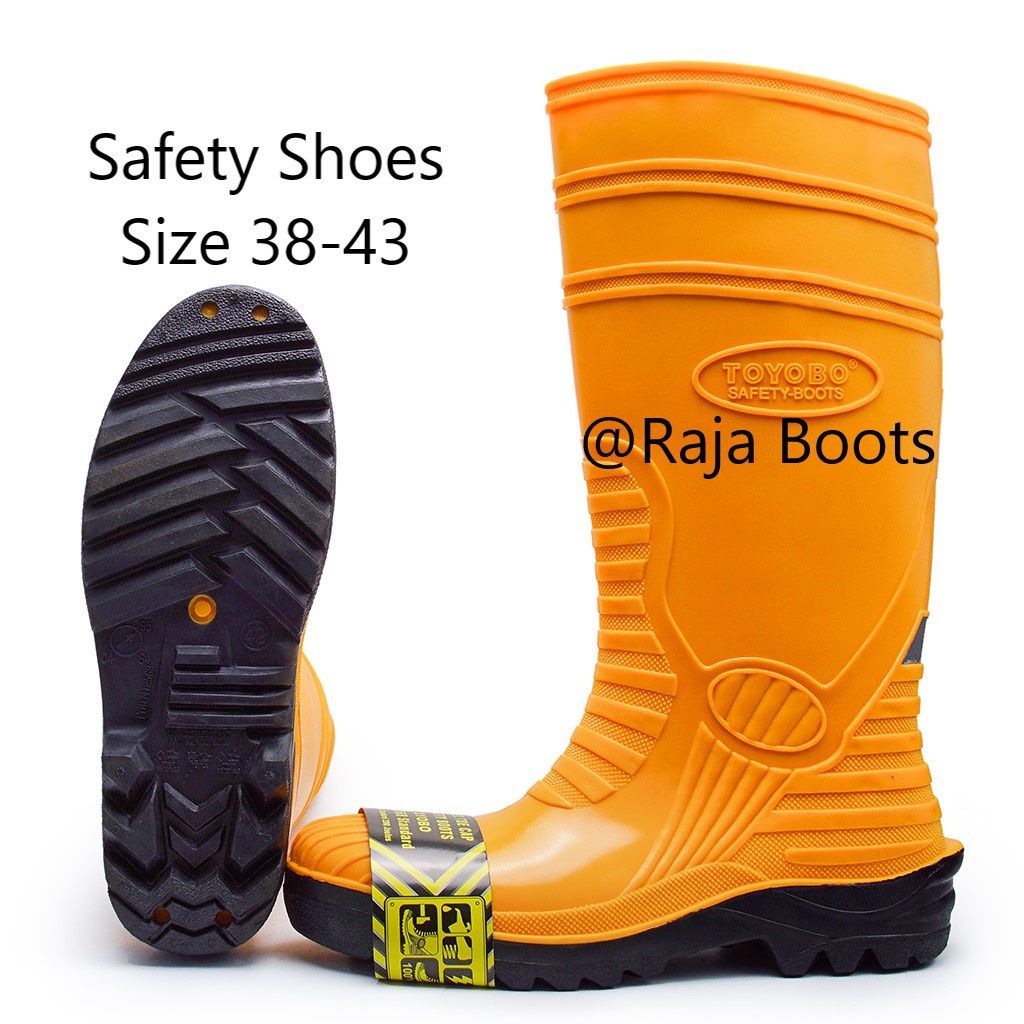 Sepatu Boot Safety Toyobo &amp; MaxSafe Kuning