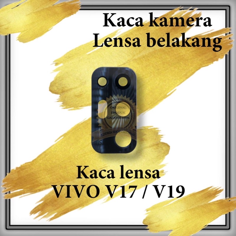 Lensa Kaca Kamera Belakang Vivo V17 / V19 Black Sudah Sama Lem