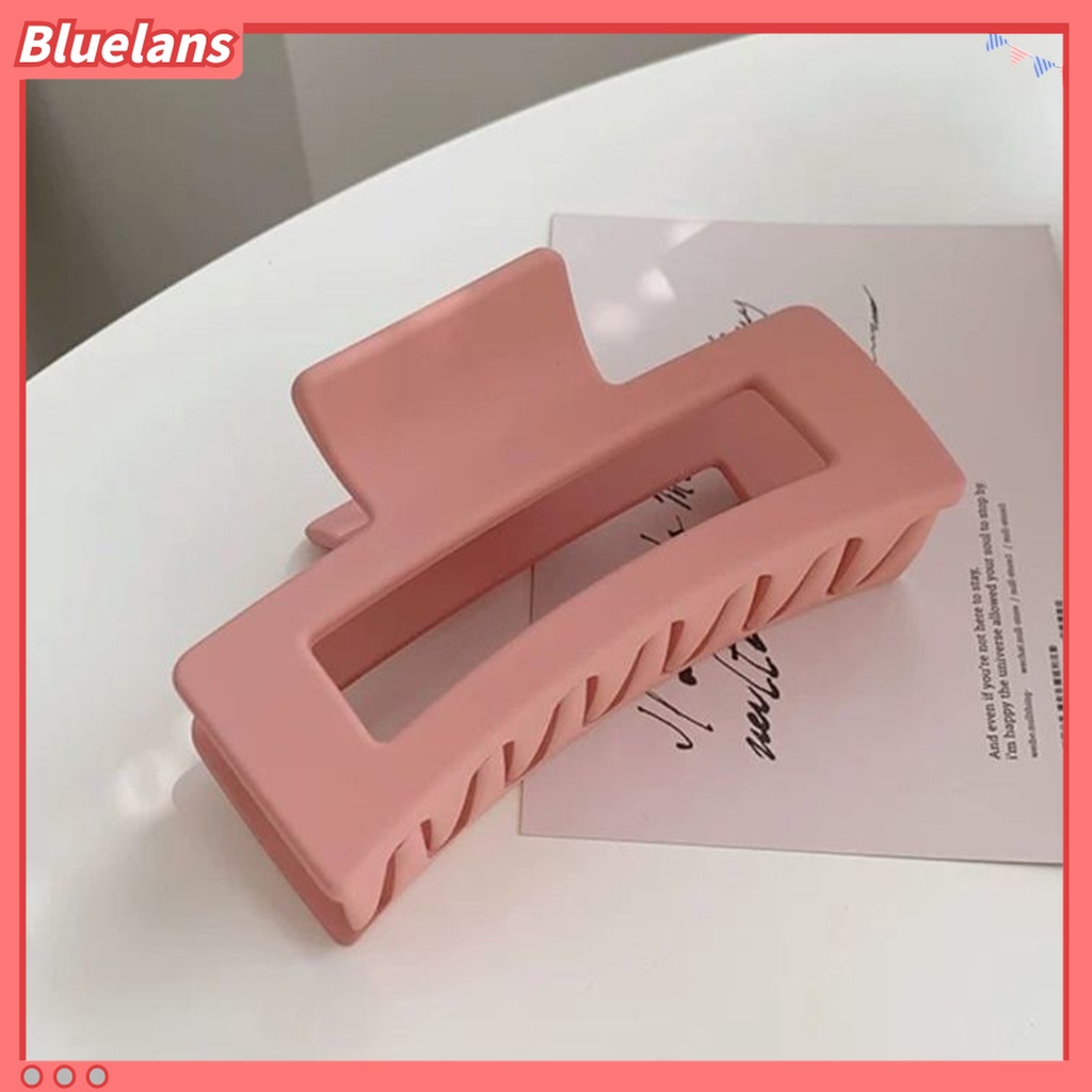 Bluelans Jepit Rambut Cakar Bentuk Persegi Besar Tahan Aus Untuk Aksesoris