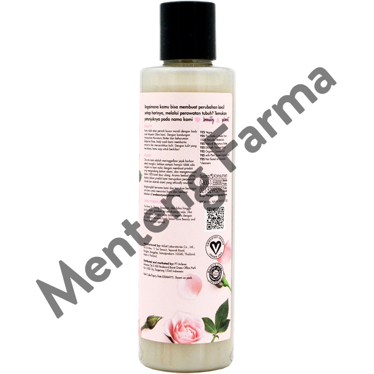 Love Beauty and Planet Body Wash Murumuru Butter &amp; Rose 200 mL - Vegan Soap Untuk Kulit Lembab