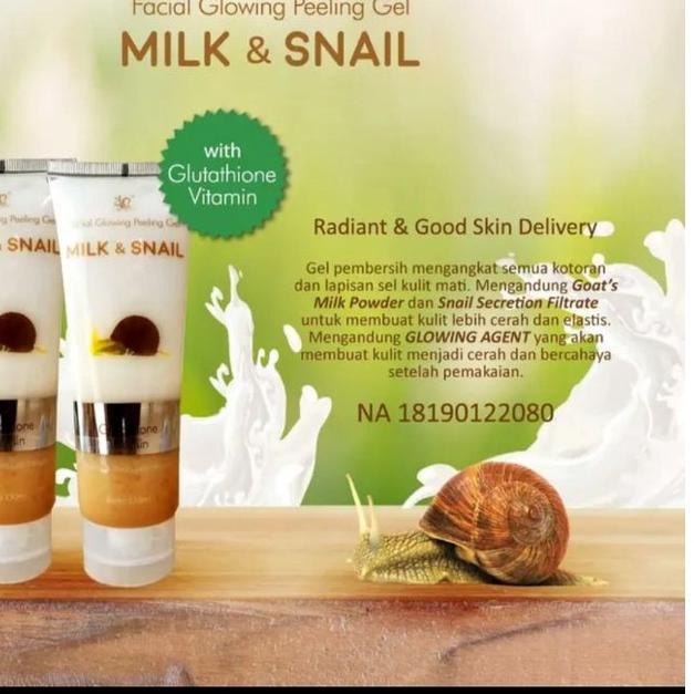 Ready stokSYB Facial Glowing Peeling Gel/Syb peeling gel aloe vera milk snail charcoal peeling exfol