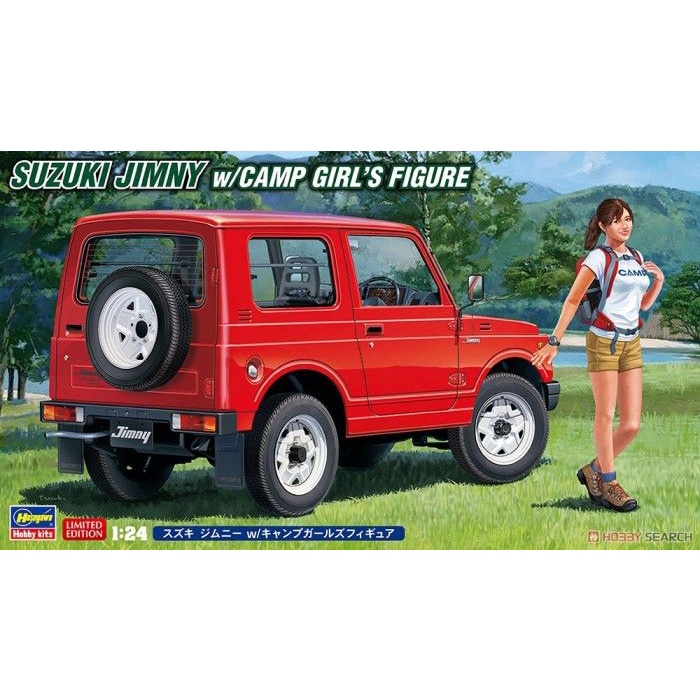 Hasegawa 52301 1/24 Suzuki Jimny w/Camp Girls Figure