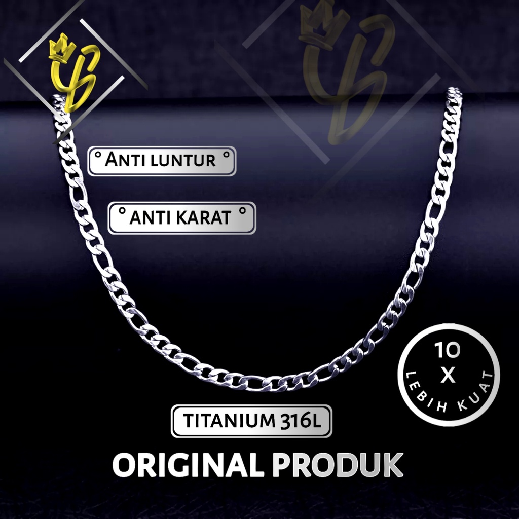Kalung Wanita Titanium Anti Karat Rantai Emas Asli Cewek
