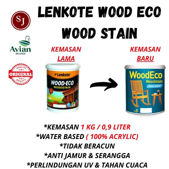 Cat Kayu Politur Lenkote Wood Eco Woodstain