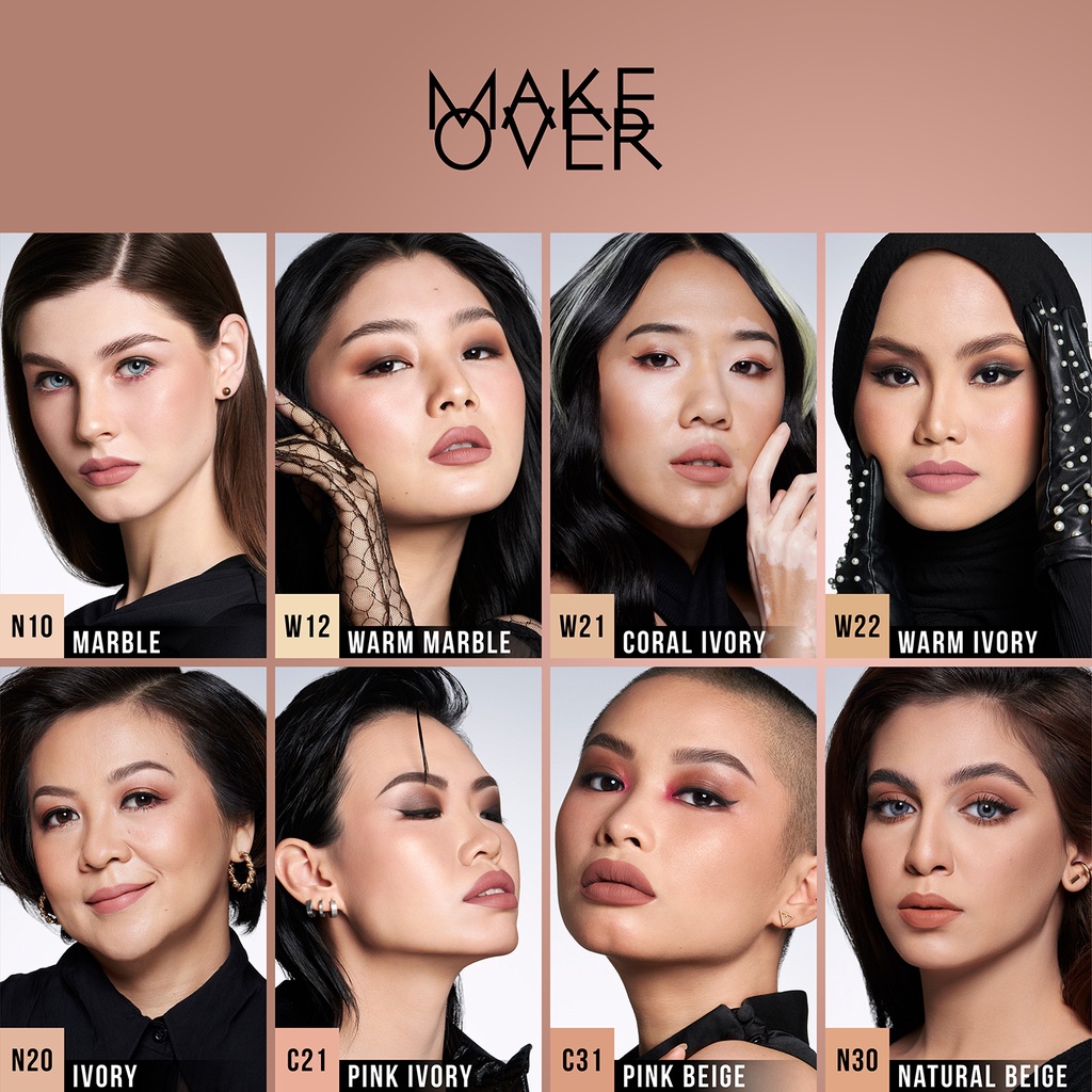 MAKE OVER Powerstay Matte Powder Foundation | Bedak Padat