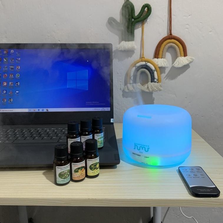 MGL.18Oc22ғ ▫ [ORIGINAL 100%] DIFFUSER 300ML HUMIDIFIER FREE ESSENTIAL OIL